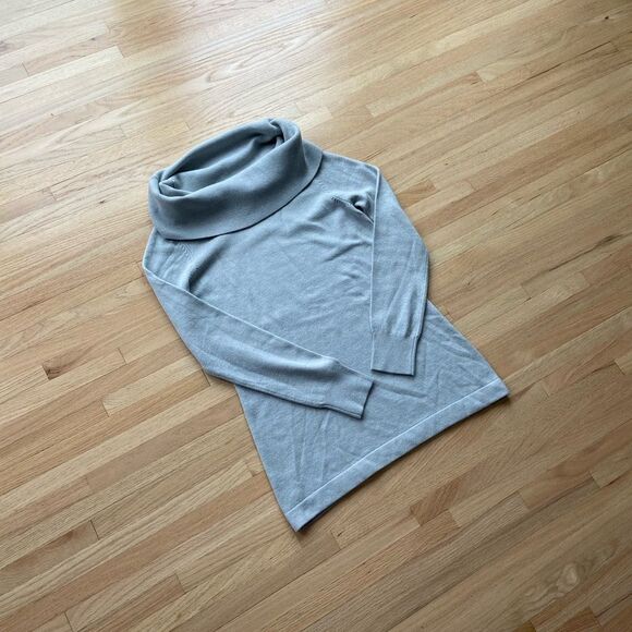 French Connection Grey Cowl Neck Long Sweater - Picture 1 of 5